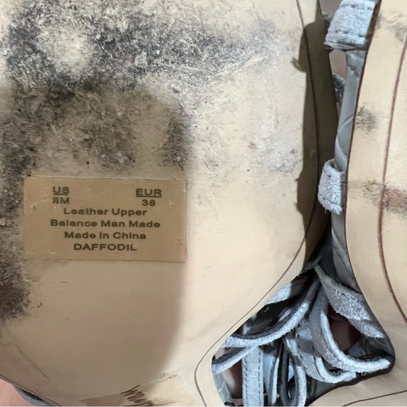 Sam Edelman Daffodil Croc Embossed Heel Wrap Ankle Sandals Size 8 - Picture 6 of 8